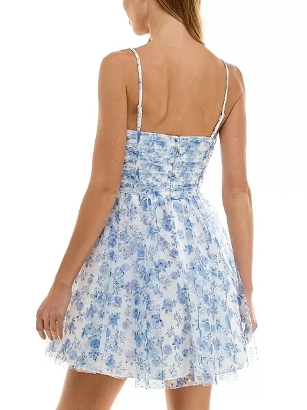 Seni & Cade Juniors 13/14 floral pleated tulle fit and flare
